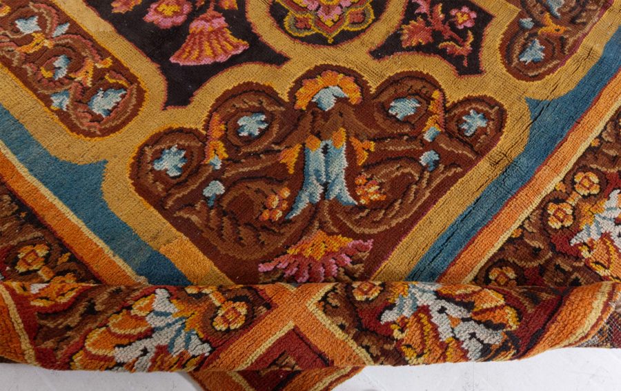 Antique Axminster Botanic Handmade Wool Carpet BB1316