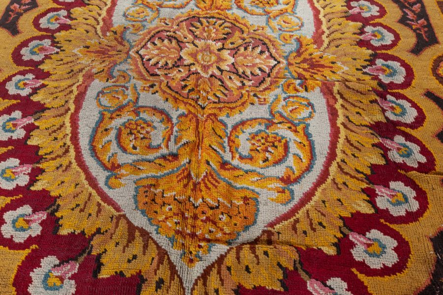 Antique Axminster Botanic Handmade Wool Carpet BB1316