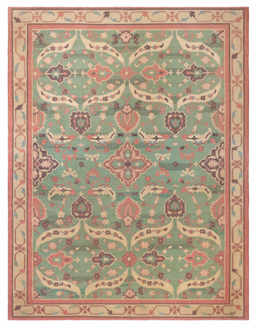 Mid-20th Century Indian Dhurrie Colorful Flat-Weave Cotton Rug BB5370