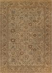 Antique Persian Tabriz Botanic Beige Hand Knotted Wool Rug BB4844