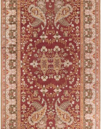 Antique English Floral Allover Golden Tan Needlework Wool Rug – Circa 1890 BB7769 Antique English Floral Allover Golden Tan Needlework Wool Rug – Circa 1890 BB7769