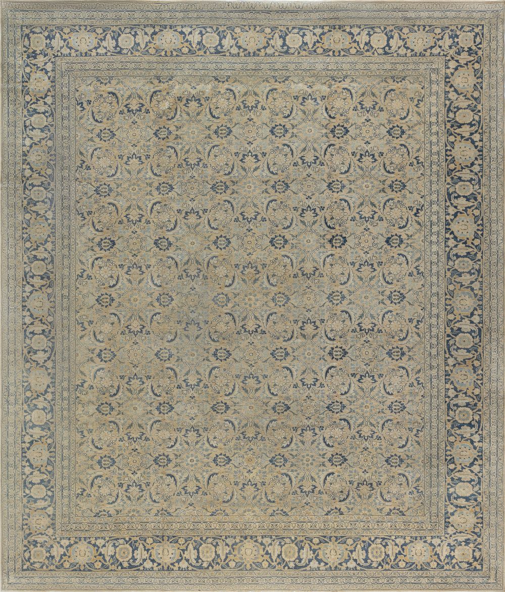 Early 20th Century Persian Tabriz Handmade Wool Rug BB7159