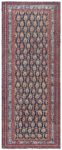 19th Century Caucasian Red, Brown, Black, Authentic Blue Handwoven Wool Rug BB8518