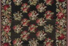 Antique <mark class='searchwp-highlight'>Russian</mark> Bessarabian Botanic Black, Red, Green, Blue Rug BB7535