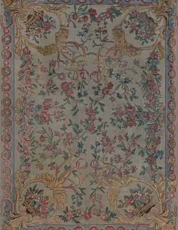 Antique Tabriz Persian Floral Allover Brown Hand-Knotted Wool Rug – Circa 1900 BB7303 Antique Tabriz Persian Floral Allover Brown Hand-Knotted Wool Rug – Circa 1900 BB7303