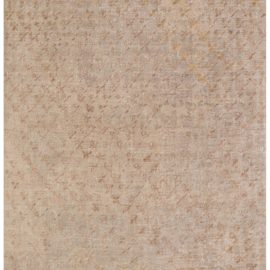 Antique Turkish Floral Allover Classic Taupe Hand-Knotted Wool Rug – Circa 1860 (Size Adjusted) BB8539