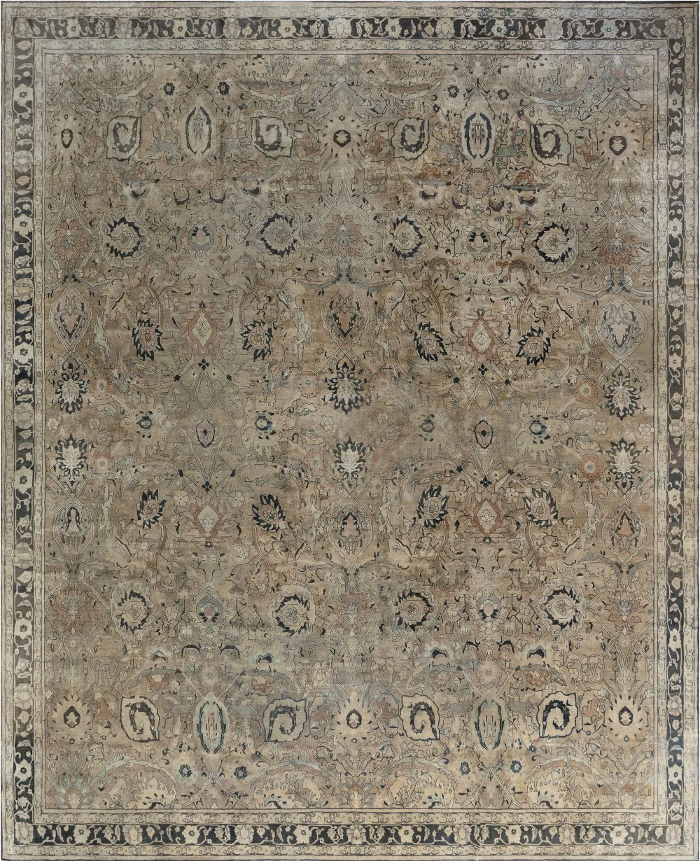 One-of-a-kind Oversized Vintage Indian Rug BB7224