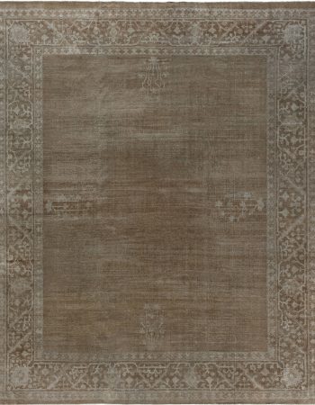 Antique Tabriz Persian Floral Allover Brown Hand-Knotted Wool Rug – Circa 1900 BB7303 Antique Tabriz Persian Floral Allover Brown Hand-Knotted Wool Rug – Circa 1900 BB7303