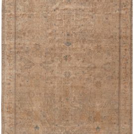Antique Indian Allover Warm Tan Hand-Knotted Wool Rug – Circa 1920 BB7729