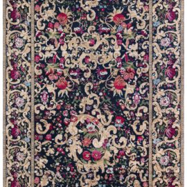 Antique Karabakh Caucasian Floral Allover Golden Tan Hand-Knotted Wool Rug – Circa 1880 Paisley Design BB8836