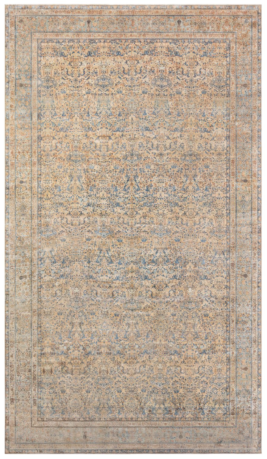 Fine Antique Persian Kirman Handmade Wool Rug BB8566