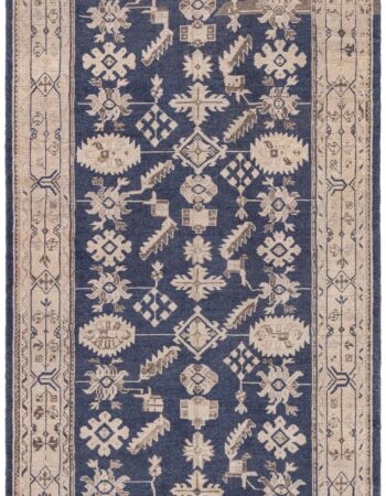 Antique Tabriz Persian Floral Allover Navy Blue Hand-Knotted Wool Carpet – Circa 1900 BB8776 Antique Tabriz Persian Floral Allover Navy Blue Hand-Knotted Wool Carpet – Circa 1900 BB8776