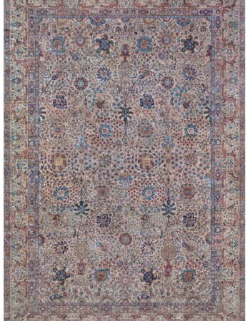 Antique Tabriz Persian Floral Allover Navy Blue Hand-Knotted Wool Carpet – Circa 1900 BB8776 Antique Tabriz Persian Floral Allover Navy Blue Hand-Knotted Wool Carpet – Circa 1900 BB8776