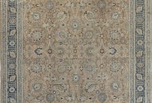 Fine Antique Persian Tabriz Handmade Wool Rug BB7511