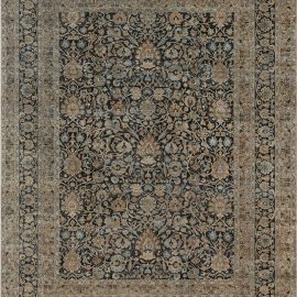 One-of-a-kind Vintage Persian Khorassan Handmade Wool Rug BB7523