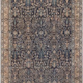 Antique Khorassan Persian Allover Warm Tan Hand-Knotted Wool Rug – Circa 1900 BB8870