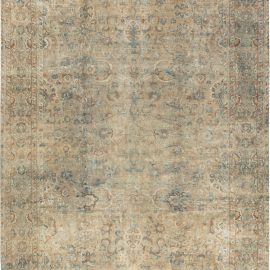 Fine Antique Persian Kirman Botanic Handwoven Wool Carpet BB7112