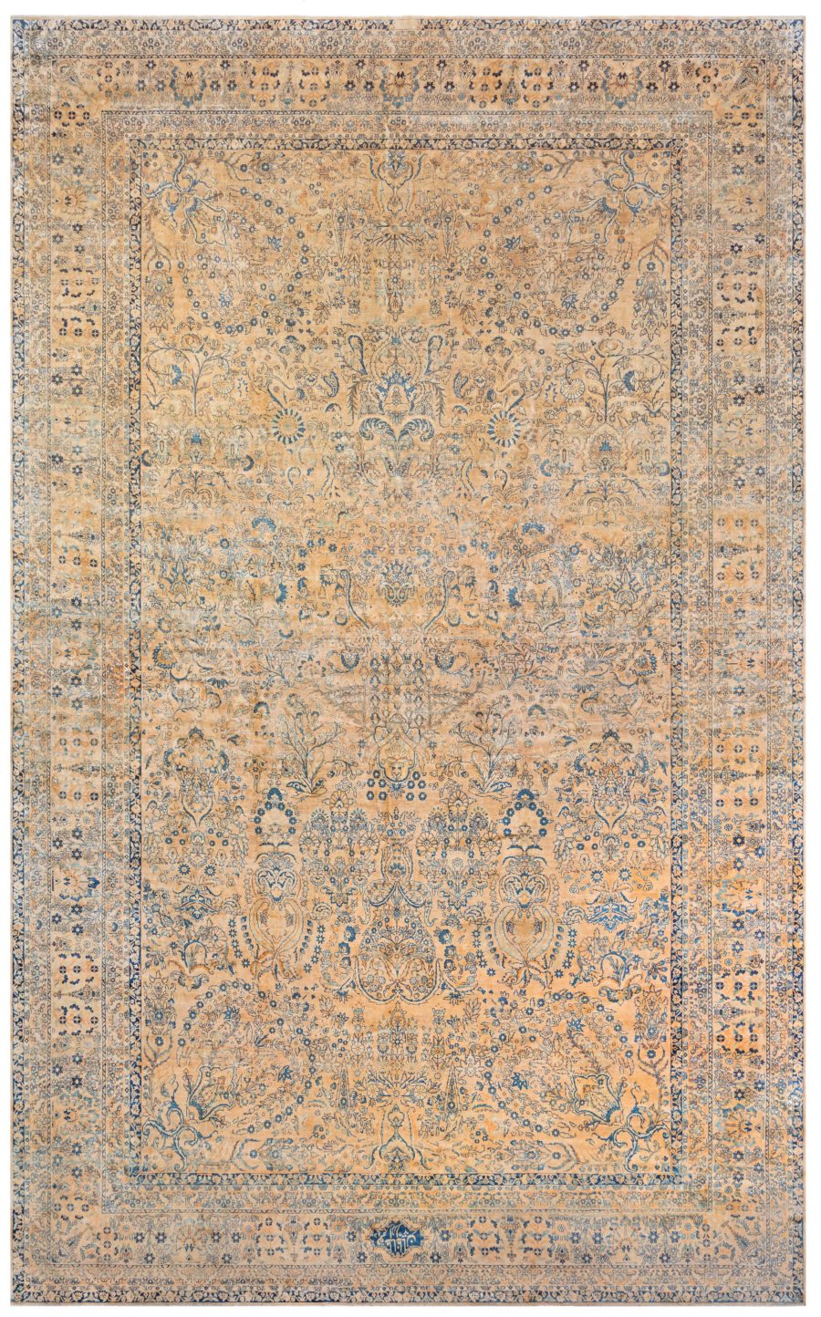 Authentic Persian Kirman Handmade Wool Rug BB7317