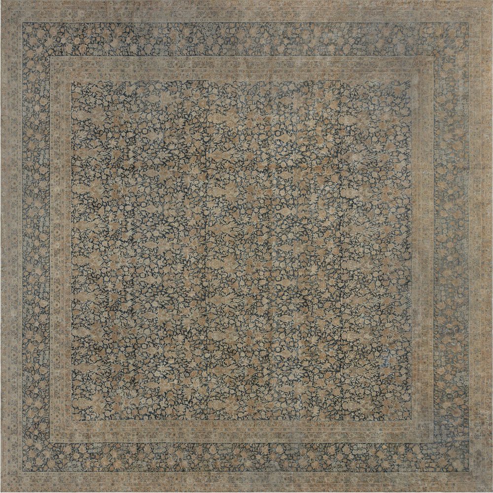 Authentic Persian Kirman Handmade Wool Rug (Size Adjusted) BB7563