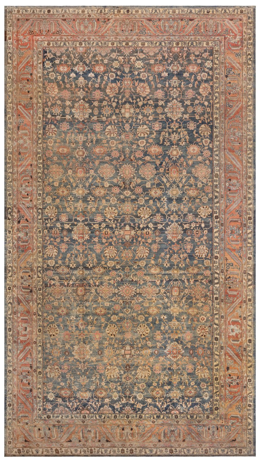 Fine Antique Persian Malayer Handmade Wool Rug BB8563