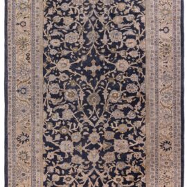 Sultanabad Persian Antique Allover Floral Warm Tan Hand-Knotted Wool Rug – Circa 1920 BB9223