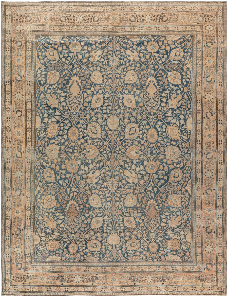 Fine Antique Persian Tabriz Handmade Wool Rug BB6031