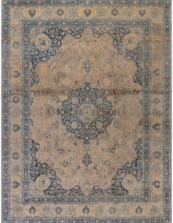 Antique Tabriz Persian Floral Allover Navy Blue Hand-Knotted Wool Carpet – Circa 1900 BB8776 Antique Tabriz Persian Floral Allover Navy Blue Hand-Knotted Wool Carpet – Circa 1900 BB8776