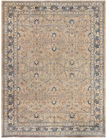 Antique English Floral Allover Golden Tan Needlework Wool Rug – Circa 1890 BB7769 Antique English Floral Allover Golden Tan Needlework Wool Rug – Circa 1890 BB7769
