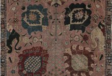 Authentic Persian Tabriz Botanic <mark class='searchwp-highlight'>Pink</mark>, Red Hand Knotted Wool Carpet BB7451