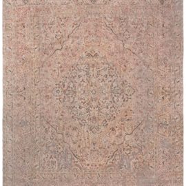Tabriz Persian Antique Allover Floral Pale Sand Hand-Knotted Wool Rug – Circa 1900 BB8736