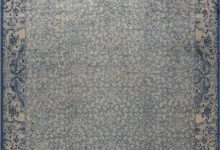 Extra Large Vintage Chinese Art Deco Blue Handmade Wool Rug BB2666
