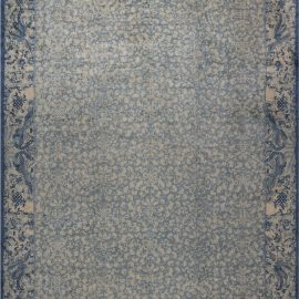 Vintage Chinese Art Deco Abstract Oversized Pale Sand Hand-Knotted Wool Rug BB2666