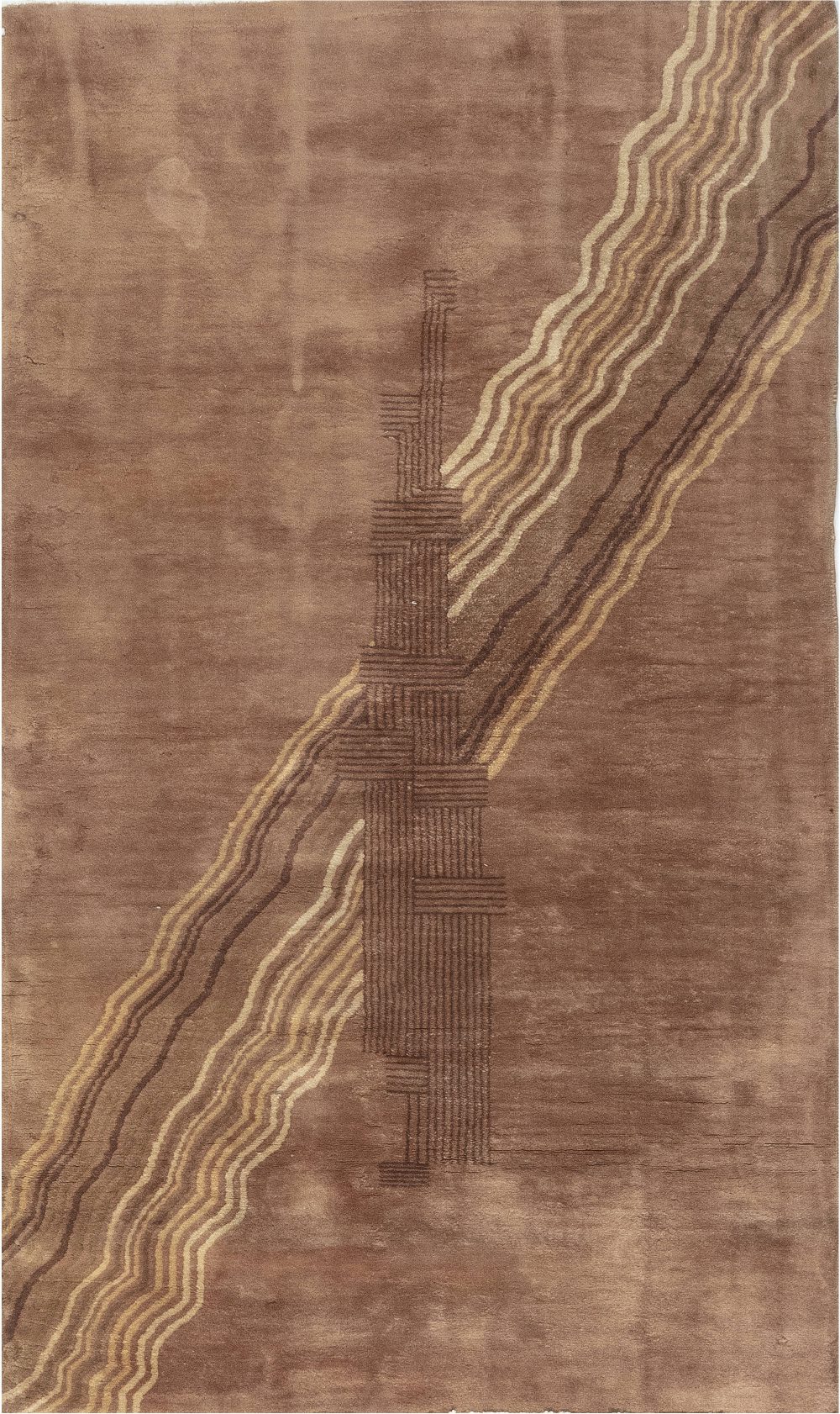 Vintage Chinese Deco Carpet BB7099