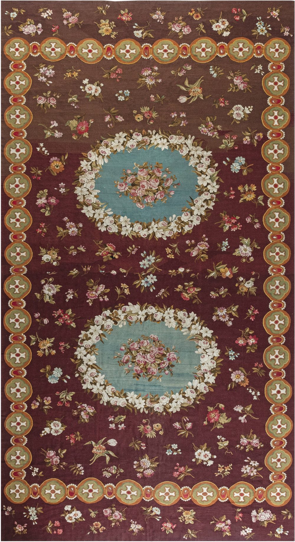 Antique French Aubusson Carpet BB7389