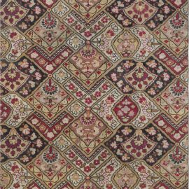 Authentic 19th Century French Aubusson Floral Motifs Handmade Rug BB7079