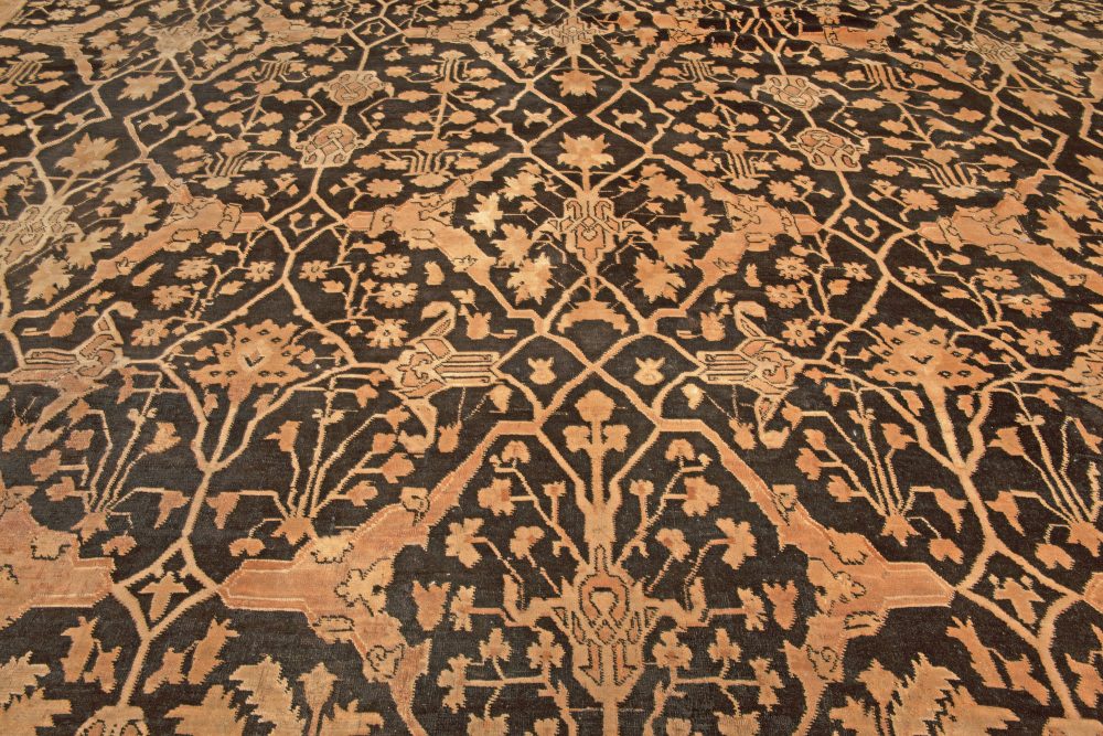 Large Antique Indian Agra Rug BB5592