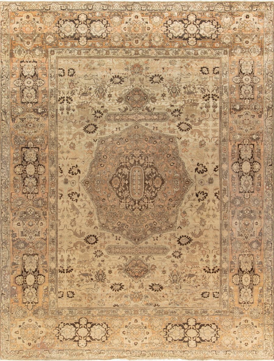 Large Antique Indian Amritsar Handmade Wool Rug BB2633