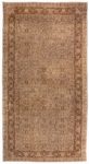 Authentic Early 20th Century Indian Amritsar Brown Rug BB4312