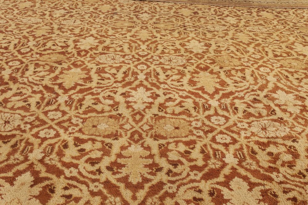 Antique Indian Amritsar Handmade Wool Rug BB4578