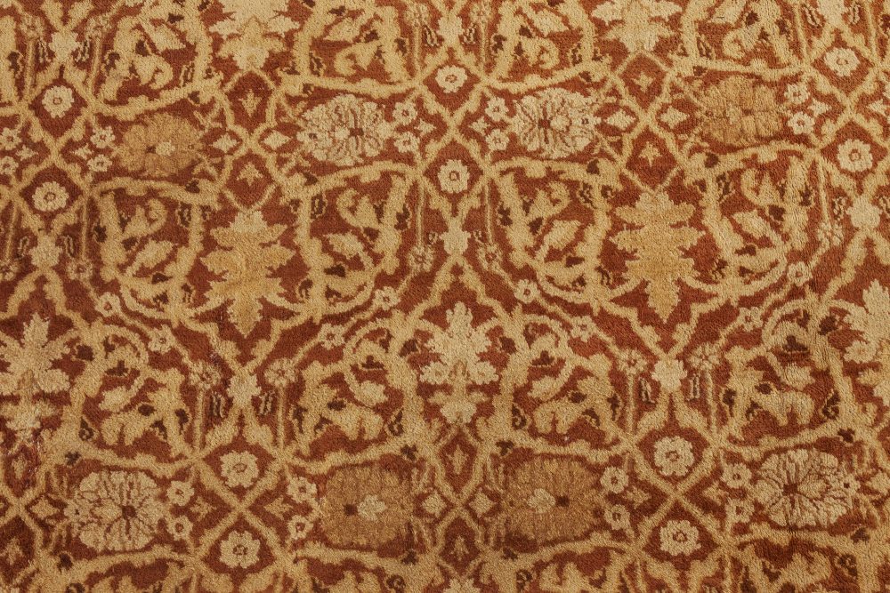 Antique Indian Amritsar Handmade Wool Rug BB4578