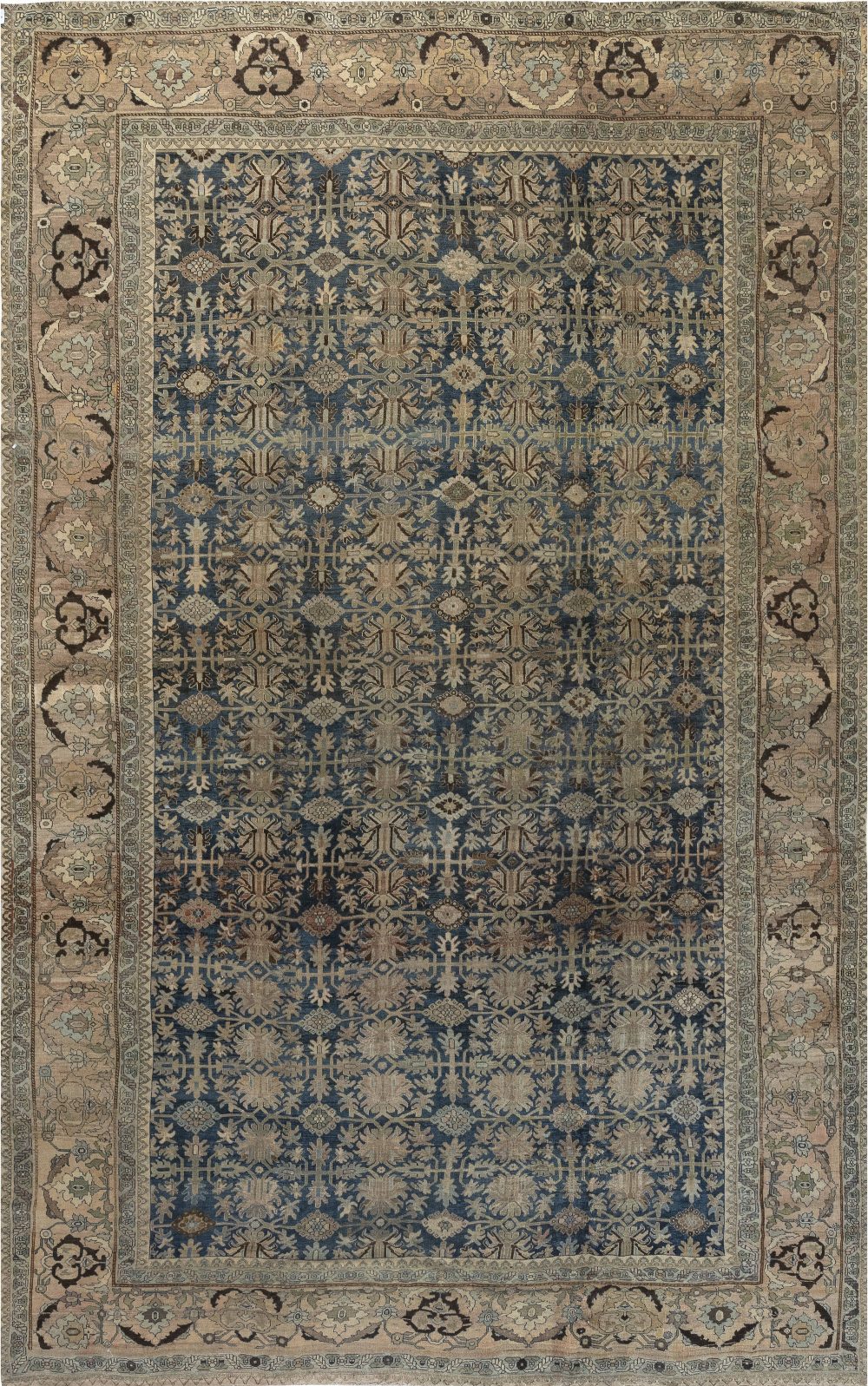 Authentic 19th Century Bidjar Handmade Wool Rug BB7198