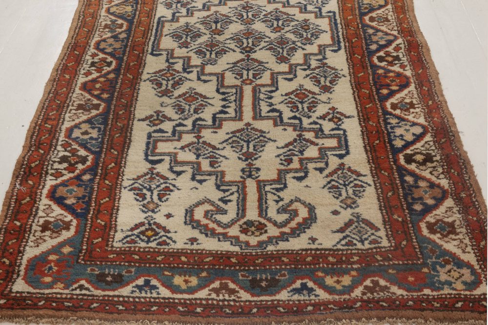 Antique Hamadan Handmade Wool Runner BB4599