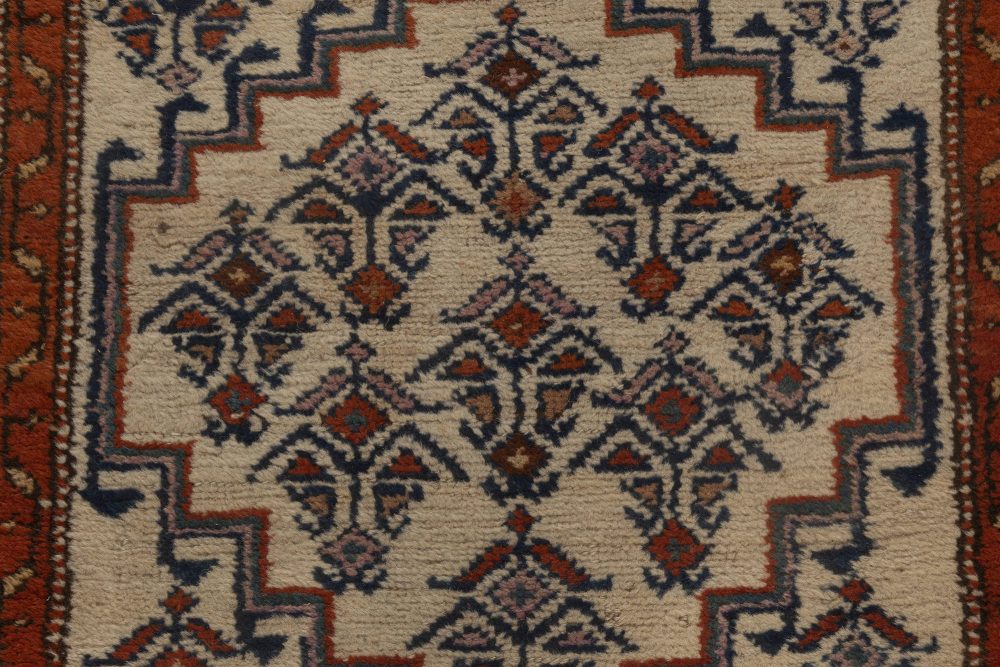 Antique Hamadan Handmade Wool Runner BB4599