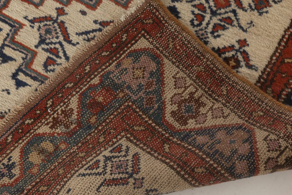 Antique Hamadan Handmade Wool Runner BB4599