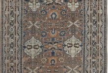 Antique Persian Tabriz Handmade Wool Carpet (Size Adjusted) BB7391