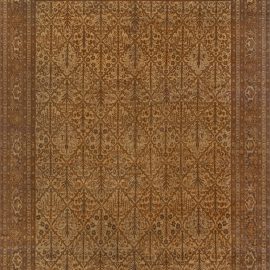 Antique Tabriz Persian Allover Geometric Warm Tan Hand-Knotted Wool Rug – Circa 1920 BB1927