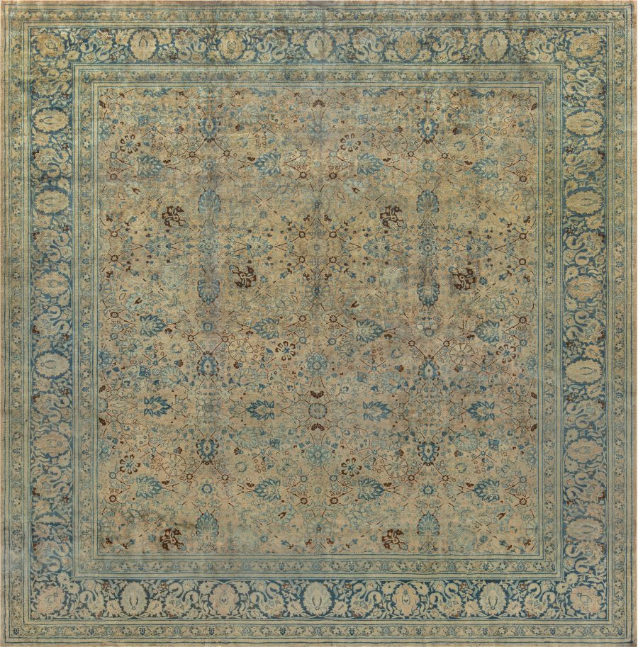 Authentic Early 20th Century Persian Tabriz Rug (Size Adjusted) BB4448