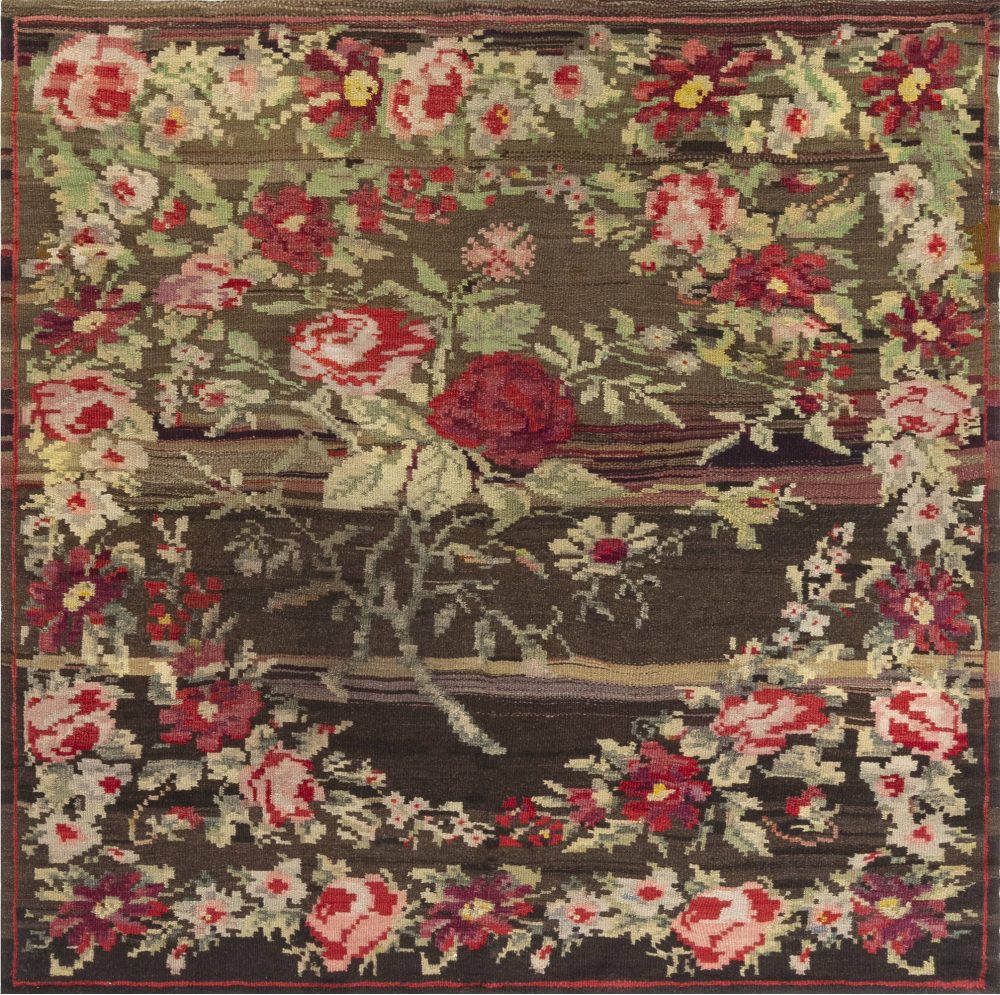 Authentic 1900s Russian Bessarabian Rug BB7077