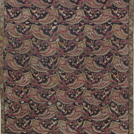 Antique Karabakh Caucasian Allover Floral Golden Tan Hand-Knotted Wool Rug – Circa 1900 Paisley Design BB2552