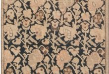 Authentic 19th Century <mark class='searchwp-highlight'>Karabagh</mark> Yellow Hand Knotted Wool Rug BB4813